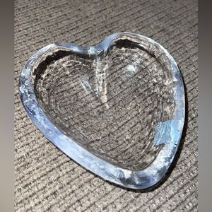Simon Pearce Glass Crystal Heart Trinket Dish🤍